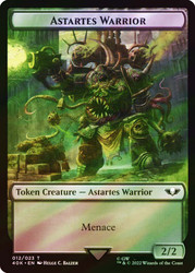 {Astartes Warrior Token} (Black) // {Plaguebearer of Nurgle Token} (Surge Foil)\nWarhammer 40,000 Commander - Surge Foil\nSingle\nMagic The Gathering