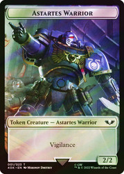 {Astartes Warrior Token} (White) // {Clue Token} (Surge Foil)\nWarhammer 40,000 Commander - Surge Foil\nSingle\nMagic The Gathering