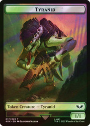 {Tyranid Token} (1/1) // {Tyranid Gargoyle Token} (Surge Foil)\nWarhammer 40,000 Commander - Surge Foil\nSingle\nMagic The Gathering