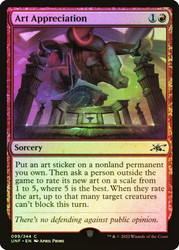 Art Appreciation\nUnfinity\nSingle\nMagic The Gathering