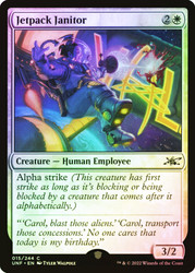 Jetpack Janitor\nUnfinity\nSingle\nMagic The Gathering