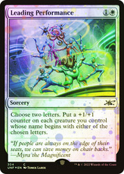 Leading Performance (Galaxy Foil)\nUnfinity - Galaxy Foil\nSingle\nMagic The Gathering