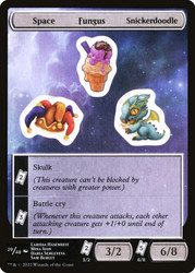 {Space Fungus Snickerdoodle Sticker Sheet}\nUnfinity\nSingle\nMagic The Gathering