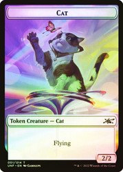 {Cat Token} // {Storm Crow Token}\nUnfinity\nSingle\nMagic The Gathering