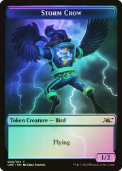 {Storm Crow Token} // {Teddy Bear Token}\nUnfinity\nSingle\nMagic The Gathering