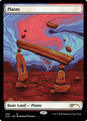 Plains (Secret Lair) (#393) (Full Art)\nPromo: General\nSingle\nMagic The Gathering
