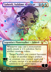 Saheeli, Sublime Artificer (Secret Lair) (#1143) (Borderless)\nPromo: General\nSingle\nMagic The Gathering