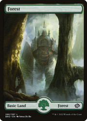 Forest (Full Art) (#286)\nThe Brothers' War\nSingle\nMagic The Gathering