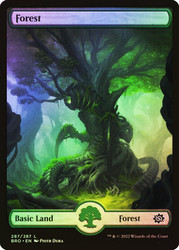 Forest (Full Art) (#287)\nThe Brothers' War\nSingle\nMagic The Gathering