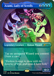 Azami, Lady of Scrolls (Secret Lair) (Borderless)\nPromo: General\nSingle\nMagic The Gathering