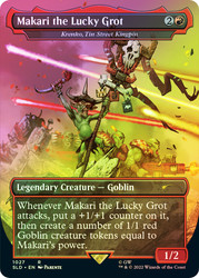 Krenko, Tin Street Kingpin (Makari the Lucky Grot) (Secret Lair) (Warhammer 40,000) (Borderless)\nPromo: General\nSingle\nMagic The Gathering