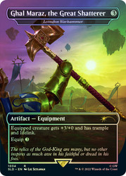 Loxodon Warhammer (Ghal Maraz, the Great Shatterer) (Secret Lair) (Warhammer 40,000) (Borderless)\nPromo: General\nSingle\nMagic The Gathering
