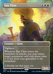 Sun Titan (Secret Lair Countdown) (Borderless)\nPromo: General\nSingle\nMagic The Gathering