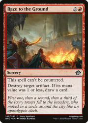 Raze to the Ground\nThe Brothers' War\nSingle\nMagic The Gathering