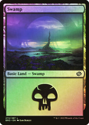 Swamp (#272)\nThe Brothers' War\nSingle\nMagic The Gathering
