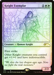 Knight Exemplar (Secret Lair) (#707)\nPromo: General\nSingle\nMagic The Gathering