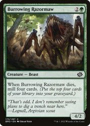 Burrowing Razormaw\nThe Brothers' War\nSingle\nMagic The Gathering