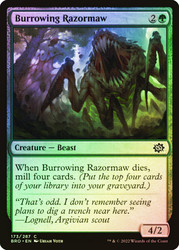 Burrowing Razormaw\nThe Brothers' War\nSingle\nMagic The Gathering
