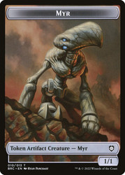{Myr Token} // {Servo Token}\nThe Brothers' War Commander\nSingle\nMagic The Gathering