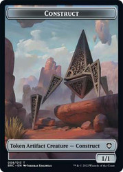 {Construct Token} (1/1) // {Goat Token}\nThe Brothers' War Commander\nSingle\nMagic The Gathering