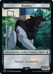 {Ravage Token}\nTransformers\nSingle\nMagic The Gathering