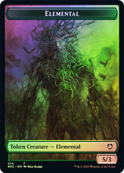 {Elemental Token} // {Powerstone Token}\nThe Brothers' War Commander\nSingle\nMagic The Gathering