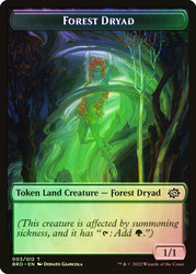 {Forest Dryad Token} // {Powerstone Token}\nThe Brothers' War\nSingle\nMagic The Gathering