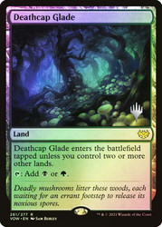 Deathcap Glade (Promo Pack) (Crimson Vow)\nPromo: Planeswalker Stamped\nSingle\nMagic The Gathering