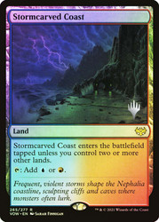Stormcarved Coast (Promo Pack) (Crimson Vow)\nPromo: Planeswalker Stamped\nSingle\nMagic The Gathering