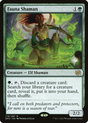 Fauna Shaman (Promo Pack) (The Brothers' War)\nPromo: Planeswalker Stamped\nSingle\nMagic The Gathering