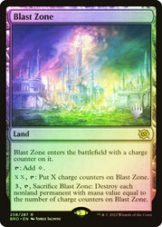 Blast Zone (Promo Pack) (The Brothers' War)\nPromo: Planeswalker Stamped\nSingle\nMagic The Gathering