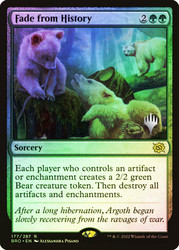 Fade from History (Promo Pack) (The Brothers' War)\nPromo: Planeswalker Stamped\nSingle\nMagic The Gathering