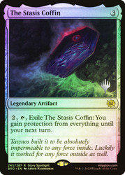 The Stasis Coffin (Promo Pack) (The Brothers' War)\nPromo: Planeswalker Stamped\nSingle\nMagic The Gathering