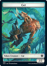 {Cat Token} // {Saproling Token}\nStarter Commander Decks\nSingle\nMagic The Gathering