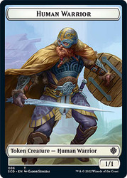 {Human Warrior Token} // {Saproling Token}\nStarter Commander Decks\nSingle\nMagic The Gathering