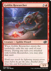 Goblin Researcher\nJumpstart 2022\nSingle\nMagic The Gathering