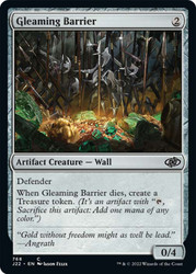 Gleaming Barrier\nJumpstart 2022\nSingle\nMagic The Gathering