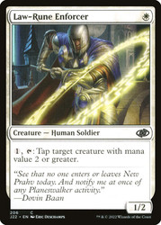 Law-Rune Enforcer\nJumpstart 2022\nSingle\nMagic The Gathering