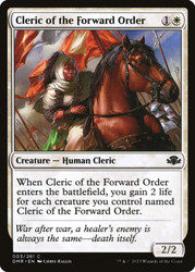 Cleric of the Forward Order\nDominaria Remastered\nSingle\nMagic The Gathering