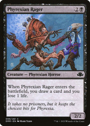 Phyrexian Rager\nDominaria Remastered\nSingle\nMagic The Gathering