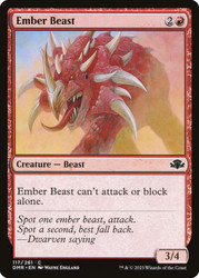 Ember Beast\nDominaria Remastered\nSingle\nMagic The Gathering