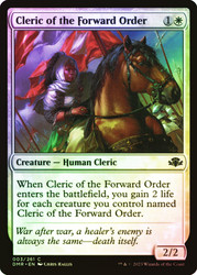 Cleric of the Forward Order\nDominaria Remastered\nSingle\nMagic The Gathering