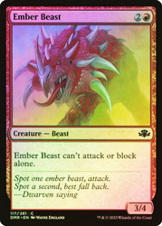Ember Beast\nDominaria Remastered\nSingle\nMagic The Gathering