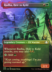 Radha, Heir to Keld (Borderless)\nDominaria Remastered - Borderless\nSingle\nMagic The Gathering