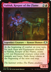 Valduk, Keeper of the Flame\nDominaria Remastered\nSingle\nMagic The Gathering