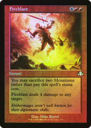 Fireblast (Retro Frame)\nDominaria Remastered - Retro Frame\nSingle\nMagic The Gathering