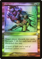 Gerrard's Verdict (Retro Frame)\nDominaria Remastered - Retro Frame\nSingle\nMagic The Gathering