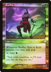 Radha, Heir to Keld (Retro Frame)\nDominaria Remastered - Retro Frame\nSingle\nMagic The Gathering