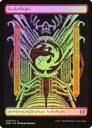 Mountain (#270) (Full Art) (Phyrexian)\nPhyrexia: All Will Be One\nSingle\nMagic The Gathering