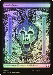 Swamp (#269) (Full Art) (Phyrexian)\nPhyrexia: All Will Be One\nSingle\nMagic The Gathering